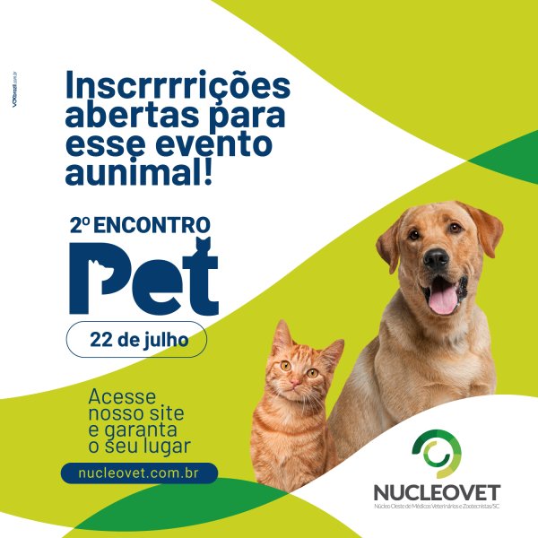 Nucleovet abre inscri��es para o 2� Encontro Pet
