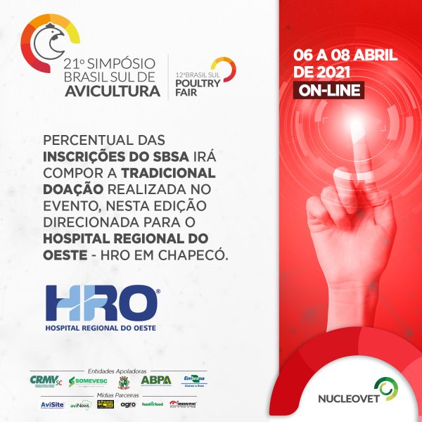 Inscri��es abertas para o 21� Simp�sio Brasil Sul de Avicultura