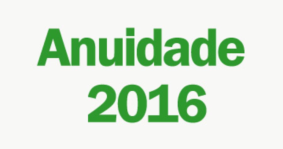 Aten&ccedil;&atilde;o Associados - Anuidade 2016 