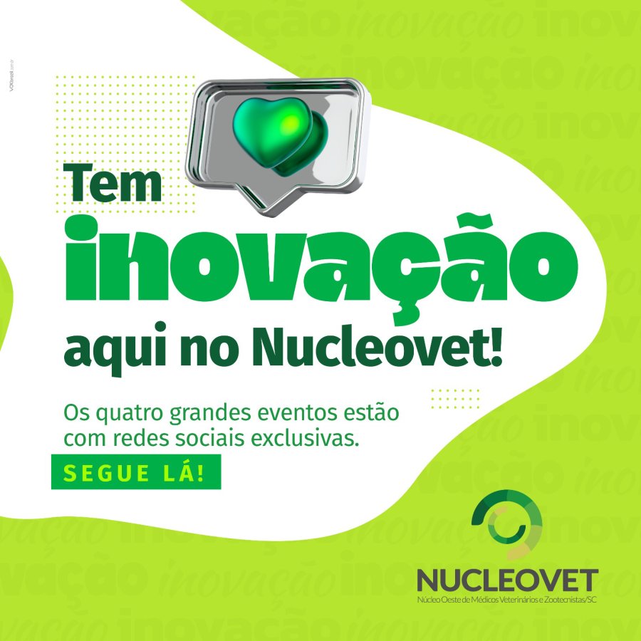 Novidade nos Simp&oacute;sios do Nucleovet: cada evento ter&aacute; seu Instagram