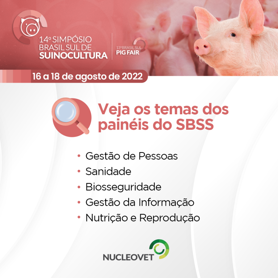 14&ordm; Simp&oacute;sio de Suinocultura ocorrer&aacute; nos dias 16, 17 e 18 de agosto