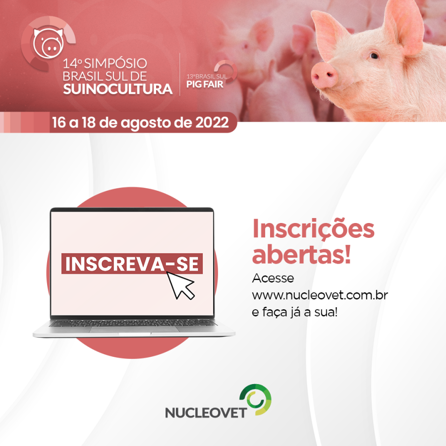 Nucleovet abre inscri&ccedil;&otilde;es para o 14&ordm; Simp&oacute;sio Brasil Sul de Suinocultura 