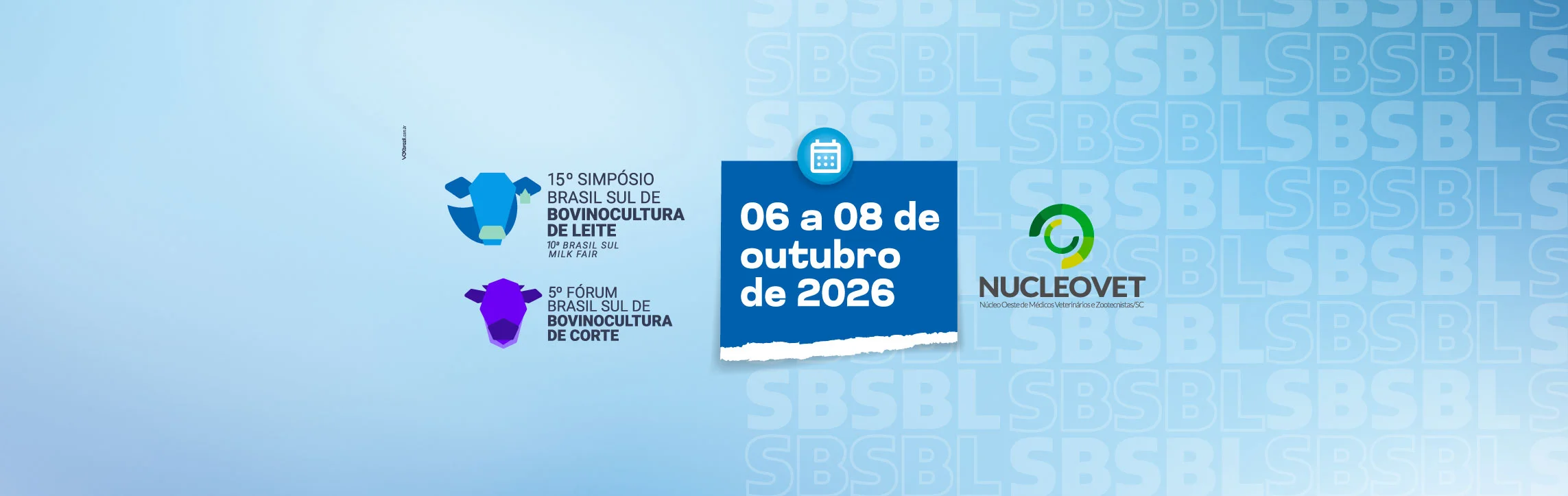 Dias 06 a 08 de Outubro de 2026